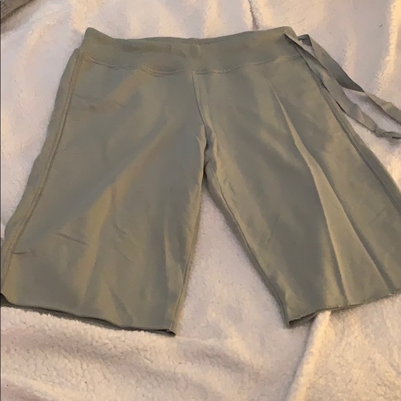 🌈 OmGirl Light Greenish Grey Bermuda Short - Picture 1 of 4